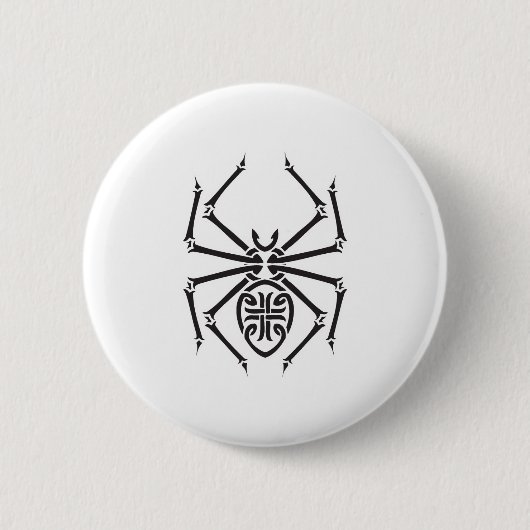 Stammesdesign einer Spinne Button (Vorderseite)