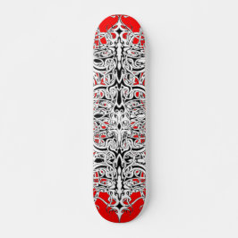 Stammesdesign in Schwarz und Weiß Skateboard