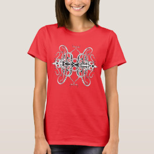 Stammesdesign in Schwarz und Weiß T-Shirt