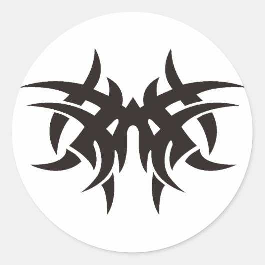 Stammesdesign Runder Aufkleber (Vorderseite)