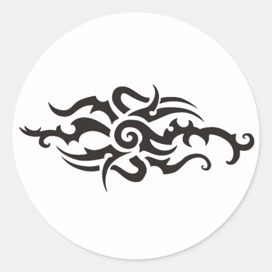 Stammesdesign Runder Aufkleber (Vorderseite)