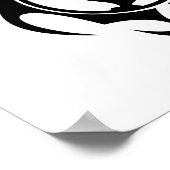 Stammesdesign von Hillary Clinton Poster (Ecke)