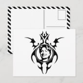 Stammesdesign von Hillary Clinton Postkarte (Vorne/Hinten)