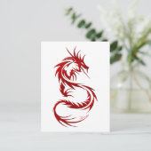 Stammesdrache Postkarte (Stehend Vorderseite)