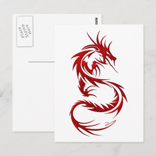 Stammesdrache Postkarte (Vorne/Hinten)