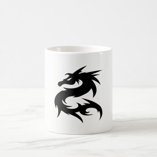Stammesdrache-Silhouette Kaffeetasse (Mittel)