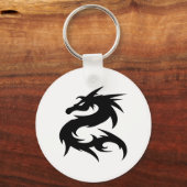 Stammesdrache-Silhouette Schlüsselanhänger (Vorderseite)