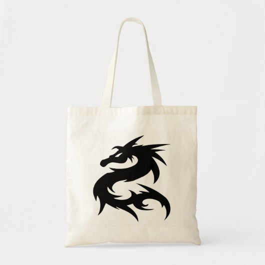 Stammesdrache-Silhouette Tragetasche (Vorne)