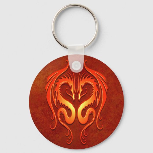Stammesdrachen, rot schlüsselanhänger (Vorderseite)