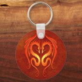 Stammesdrachen, rot schlüsselanhänger (Vorderseite)