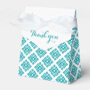 Stammeseckiges Aquateal-Dankeschön-Geschenkbox Geschenkschachtel