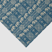 StammesElefanten und Bäume Seidenpapier (Detail)