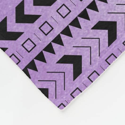 Stammeselementar Aquamarin und Lila Fleecedecke (Ecke)