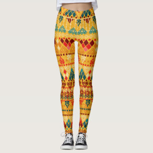 Stammeselemente, vielseitiges, nahtloses Muster. Leggings