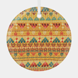 Stammeselemente, vielseitiges, nahtloses Muster. Ornament Aus Glas