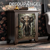 Stammeselephant - Decoupage - Seidenpapier