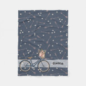 Stammesfahrrad Fleecedecke (Vorderseite)