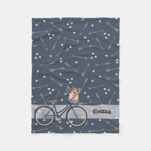 Stammesfahrrad Fleecedecke (Vorderseite)