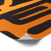 Stammesfarbenes böhmisches Muster mit Geom Poster (Ecke)