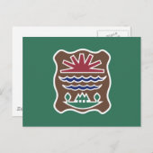 Stammesflagge des Westerns Abenaki Nation Postkarte (Vorne/Hinten)