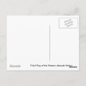 Stammesflagge des Westerns Abenaki Nation Postkarte (Rückseite)