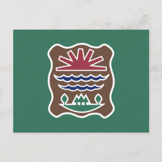 Stammesflagge des Westerns Abenaki Nation Postkarte