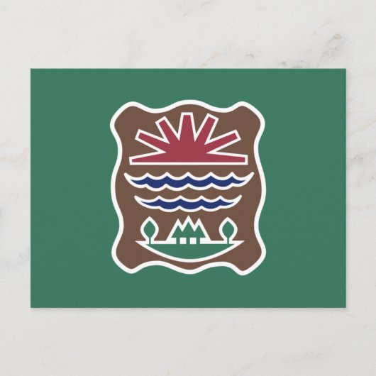 Stammesflagge des Westerns Abenaki Nation Postkarte (Vorderseite)