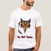 Stammesfox mit Halbmond T-Shirt (Vorderseite)