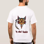 Stammesfox mit Halbmond T-Shirt (Rückseite)