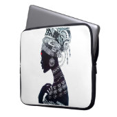 Stammesfrauen-Design Laptopschutzhülle (Vorderseite Links)