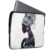 Stammesfrauen-Design Laptopschutzhülle (Vorne Rechts)