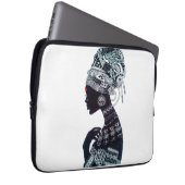 Stammesfrauen-Design Laptopschutzhülle (Vorne Rechts)