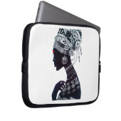 Stammesfrauen-Design Laptopschutzhülle (Vorne Rechts)