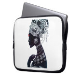 Stammesfrauen-Design Laptopschutzhülle (Vorderseite Links)