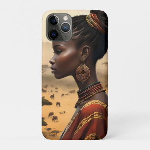 Stammesfrauen, die ihre afrikanische Landschaft be Case-Mate iPhone Hülle