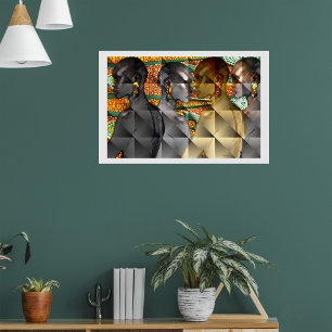 Stammesfrauen in Afrika Poster