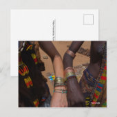 Stammesfreundschaftsbracelet, Omo-Tal, Äthiopien Postkarte (Vorne/Hinten)