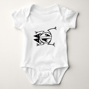 Stammesfrosch uraltes Tier Stammeskunst Baby Strampler