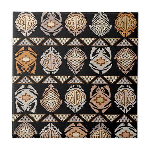 Stammesfrösche Fliese (Vorderseite)