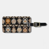 Stammesfrösche Gepäckanhänger (Vorderseite horizontal)