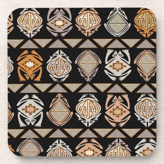 Stammesfrösche Getränkeuntersetzer (Vorderseite)