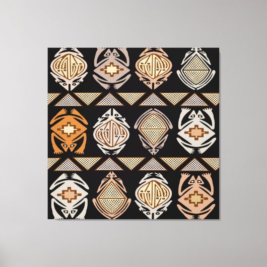 Stammesfrösche Leinwanddruck (Vorderseite)