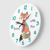 Stammesfuchs mutig sein große wanduhr (Winkel)