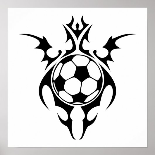 Stammesfußball Poster (Vorne)