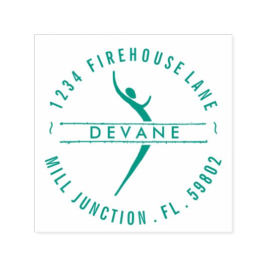 Stammesgöttin Selbstbewusste Rücksendeadresse Brie Permastempel (Design)