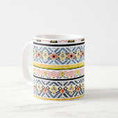 Stammesgrunge: Ethno Folk Retro. Kaffeetasse (Vorderseite Links)