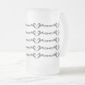 Stammesherzen scrollen Thunder_Cove Mattglas Bierglas (VorderseiteRechts)