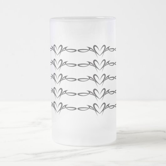 Stammesherzen scrollen Thunder_Cove Mattglas Bierglas (Mittel)