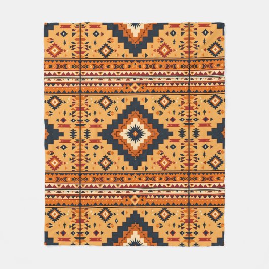 Stammesinspiriert Fleecedecke (Vorderseite)