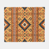 Stammesinspiriert Fleecedecke (Vorderseite (Horizontal))